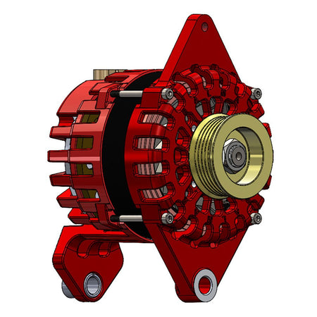 Balmar Alternator 170 AMP 12V 4" Dual Foot Saddle K6 Pulley - Get Tight Gear