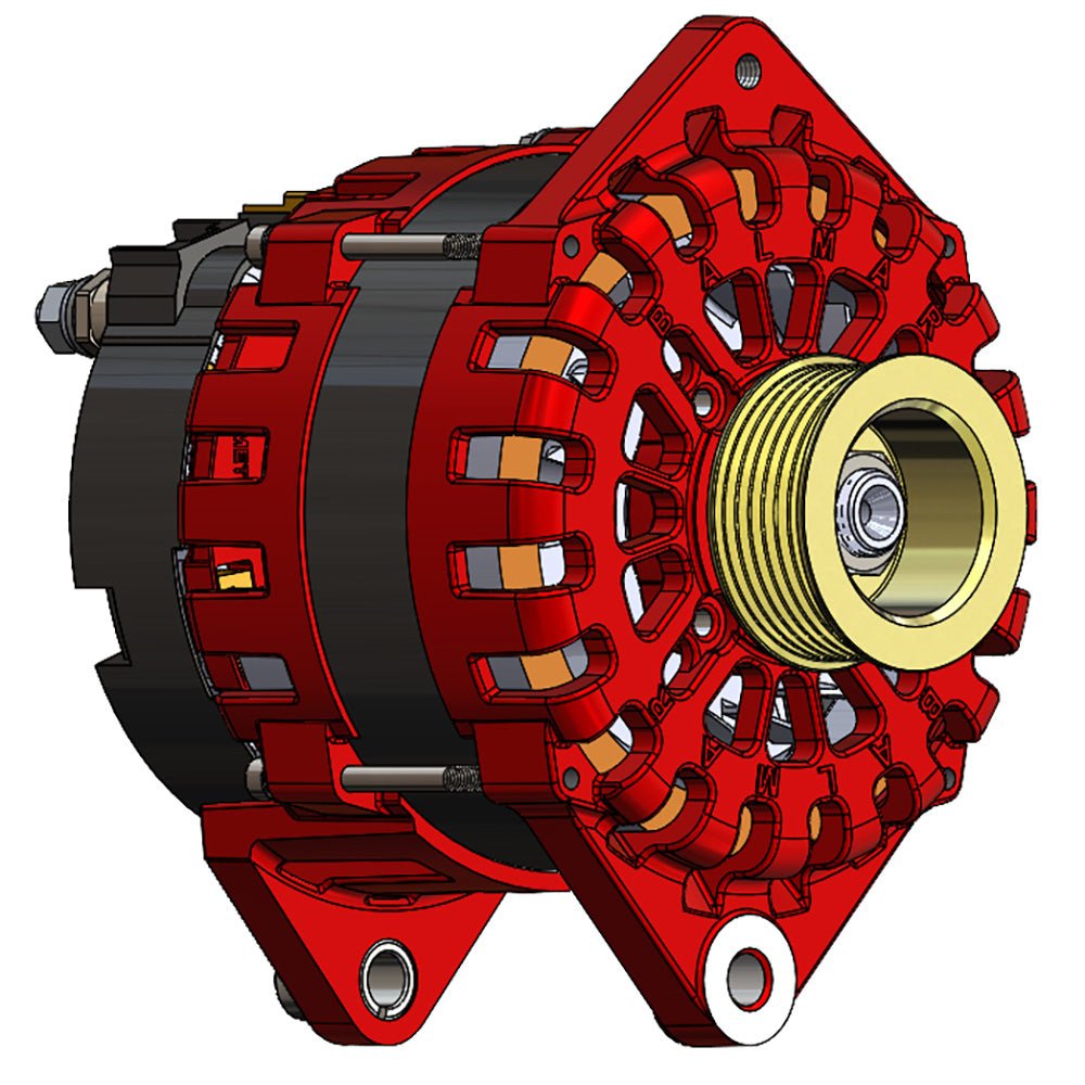 Balmar Alternator 250 AMP 12V 3.15" Dual Foot Saddle K6 Pulley - Get Tight Gear