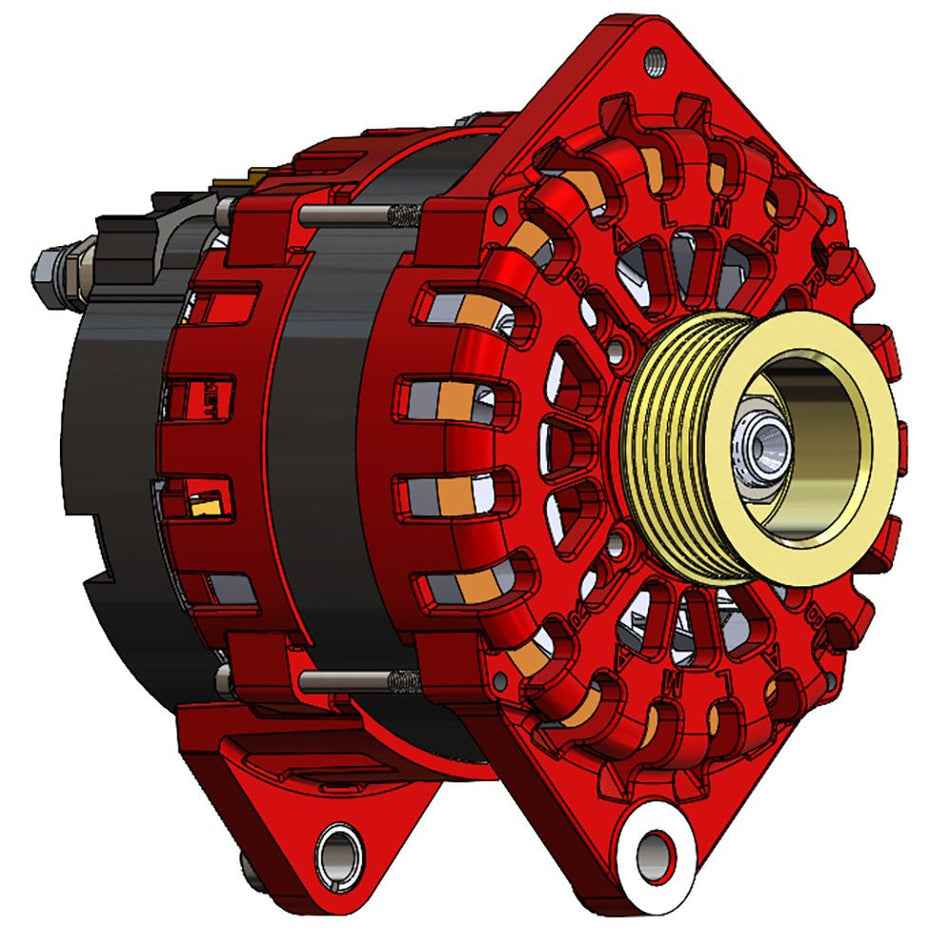Balmar Alternator 250 AMP 12V 3.15" Dual Foot Saddle K6 Pulley - Get Tight Gear