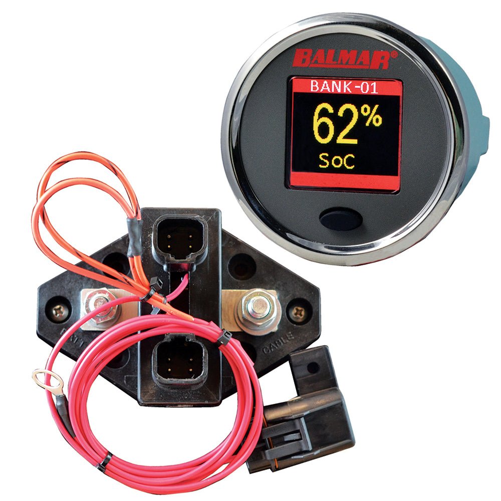 Balmar SG200 Battery Monitor Kit w/Display Shunt & 10M Cable - 12 - 48 VDC - Get Tight Gear