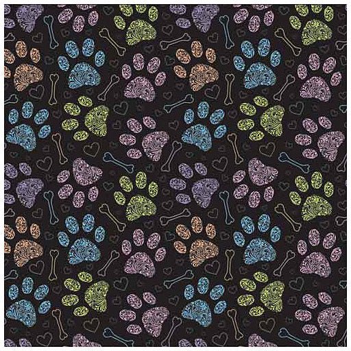 Bandana Colorful Paws - Get Tight Gear