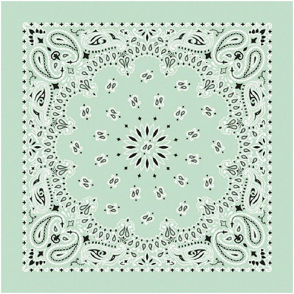 Bandana Paisley Mint - Get Tight Gear