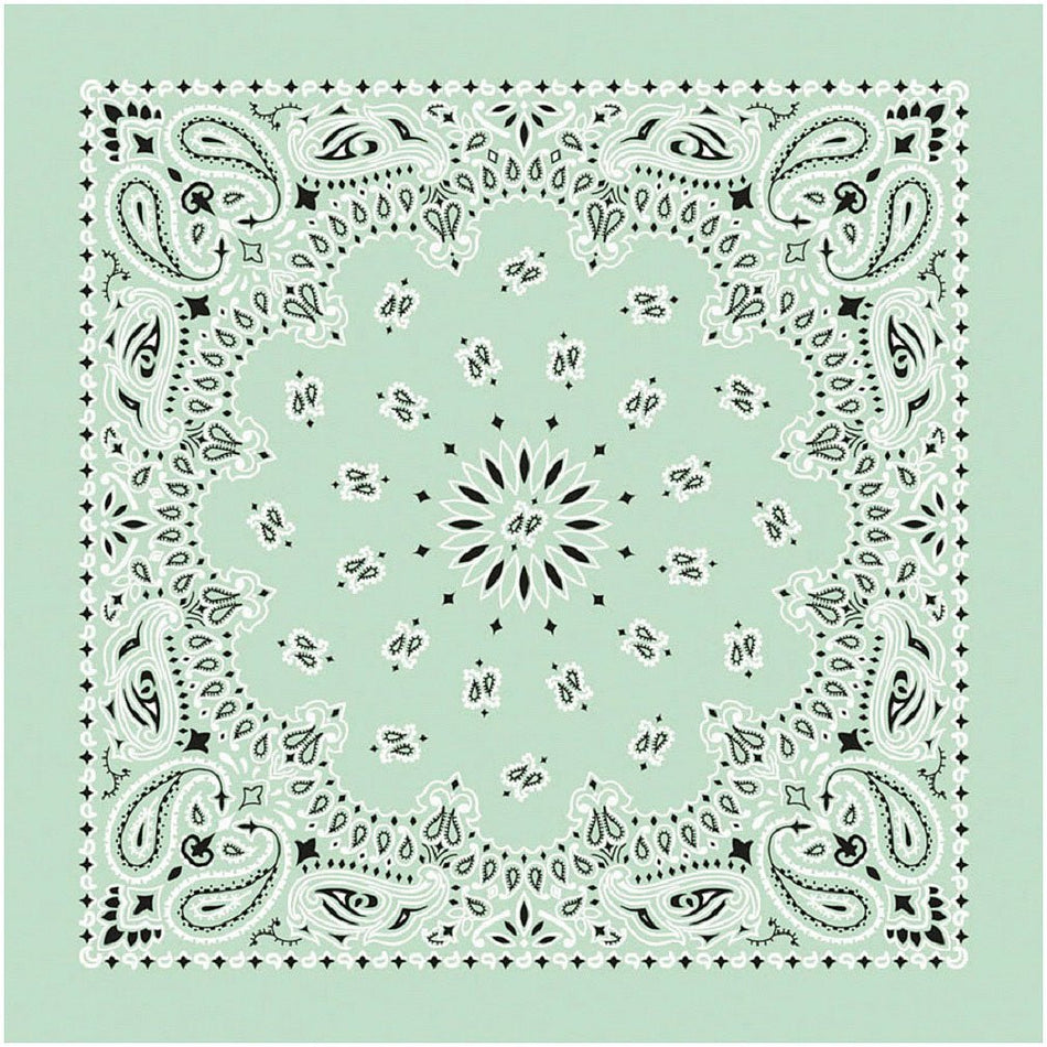 Bandana Paisley Mint - Get Tight Gear