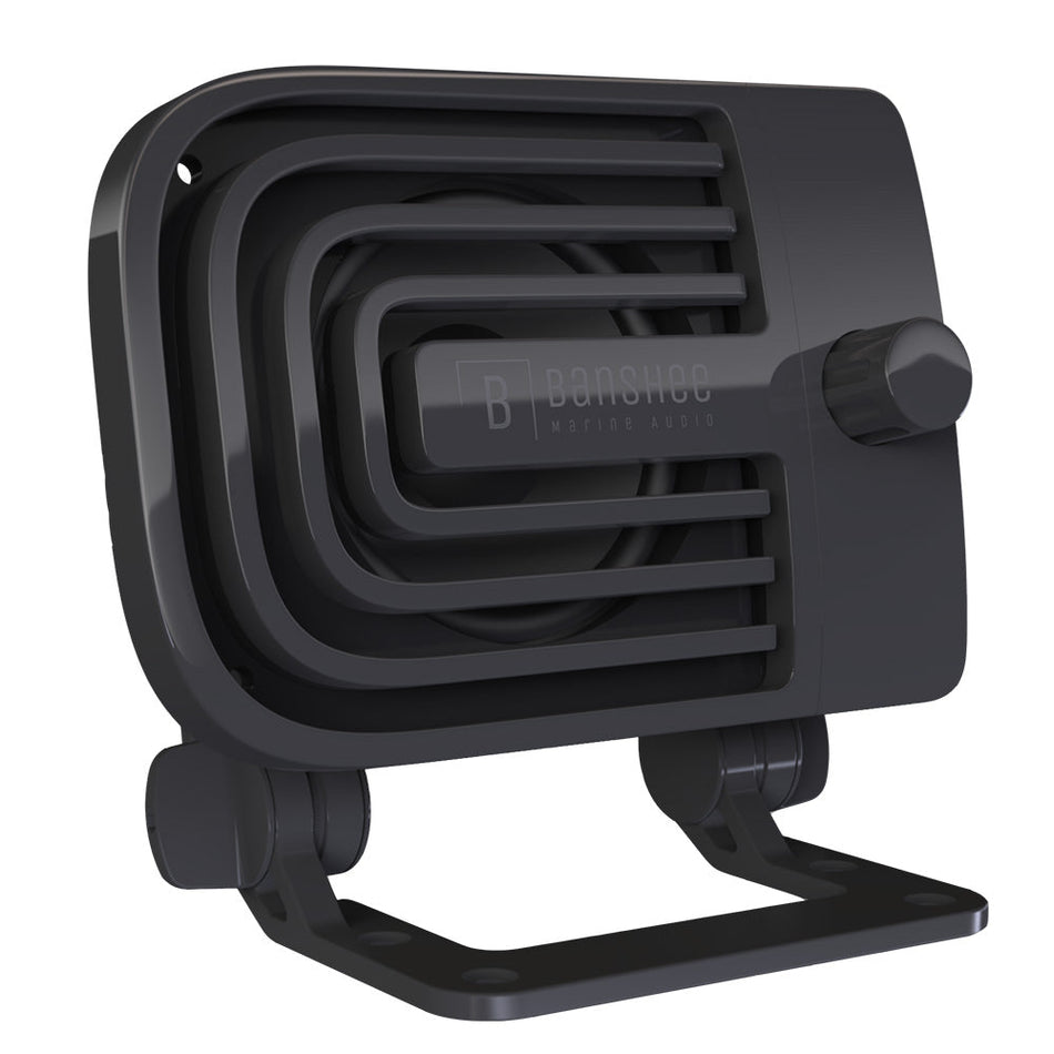 Banshee Marine Active External VHF Speaker - Black - Get Tight Gear