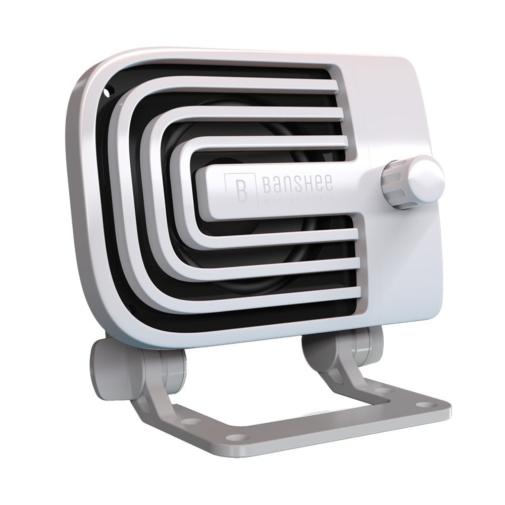 Banshee Marine Active External VHF Speaker - White - Get Tight Gear