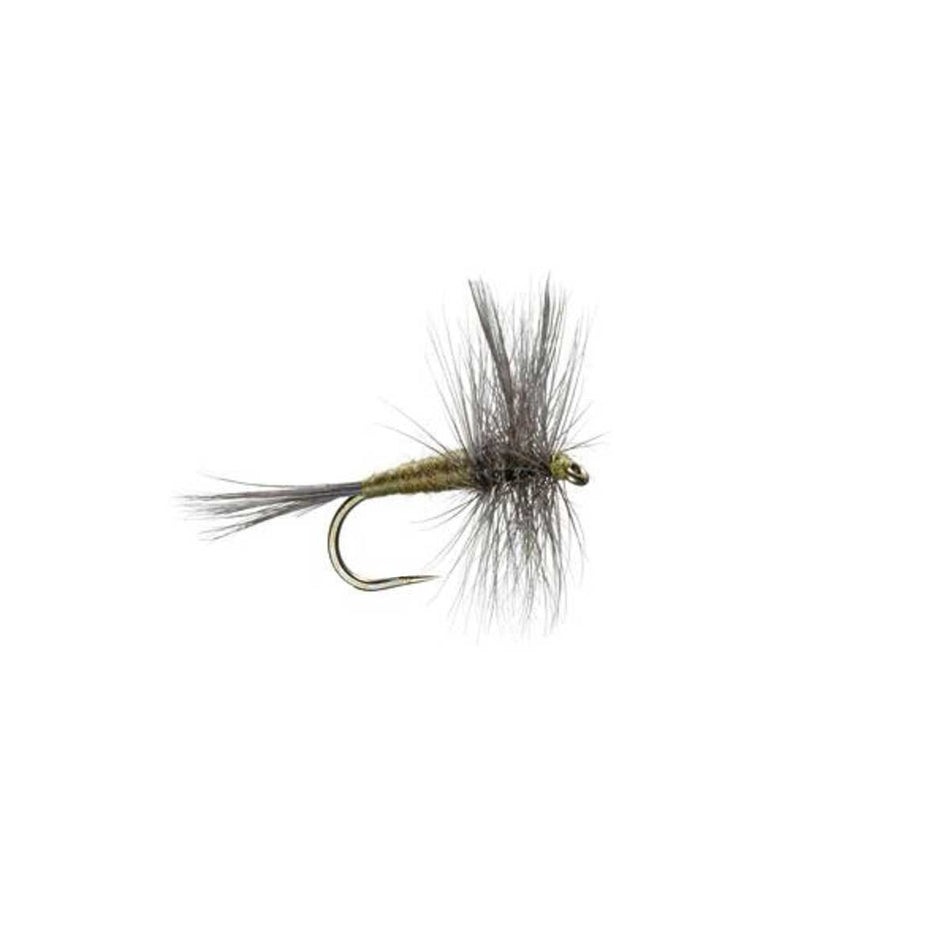 Barbless Blue Winged Olive BWO Classic Trout Dry Fly Fishing Flies - Set of 6 Flies Size 14 - Get Tight Gear