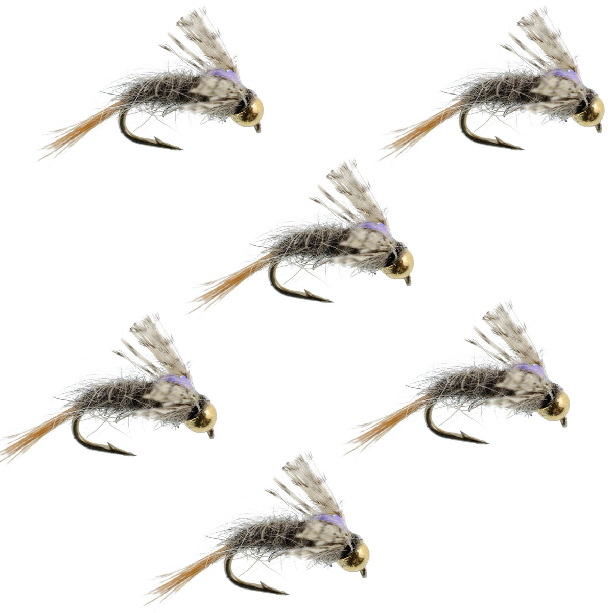 Barrs Baetis Emerger BWO Wet Fly Fishing Flies - 6 Flies Hook Size 16 - Get Tight Gear