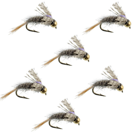 Barrs Baetis Emerger BWO Wet Fly Fishing Flies - 6 Flies Hook Size 18 - Get Tight Gear