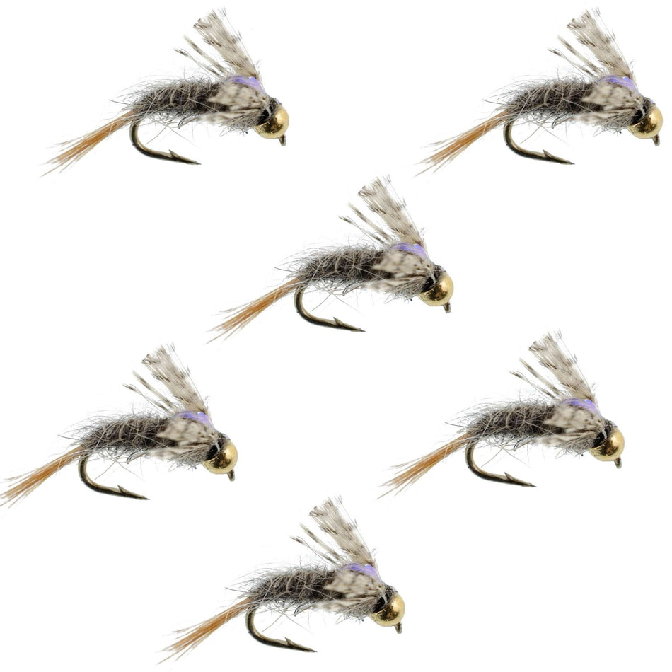 Barrs Baetis Emerger BWO Wet Fly Fishing Flies - 6 Flies Hook Size 18 - Get Tight Gear