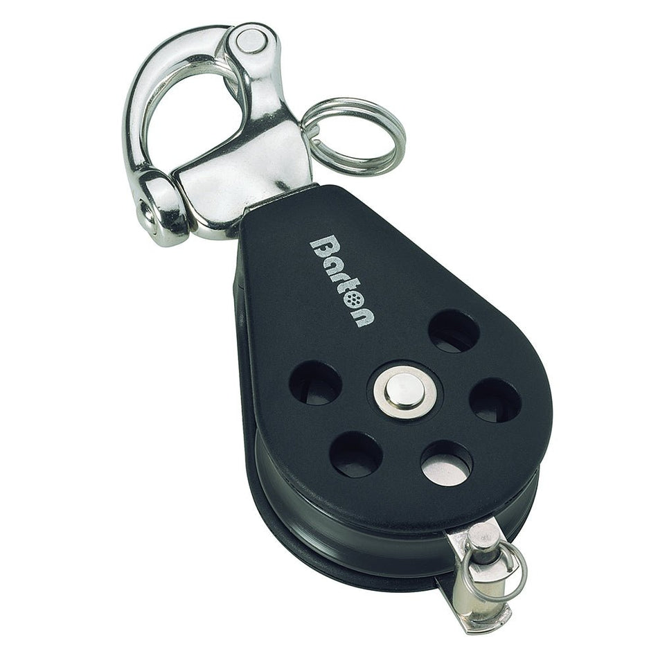 Barton Marine Series 3 Single Snap Shackle & Becket Block - 45mm - Get Tight Gear