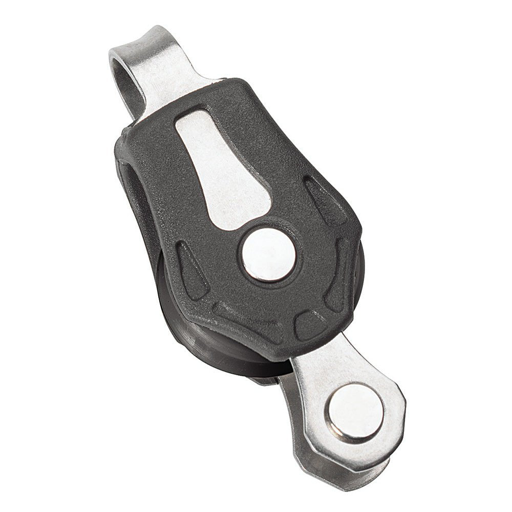 Barton Marine Size 0 20mm Plain Bearing Pulley Block Single Fixed Eye & Becket - Get Tight Gear