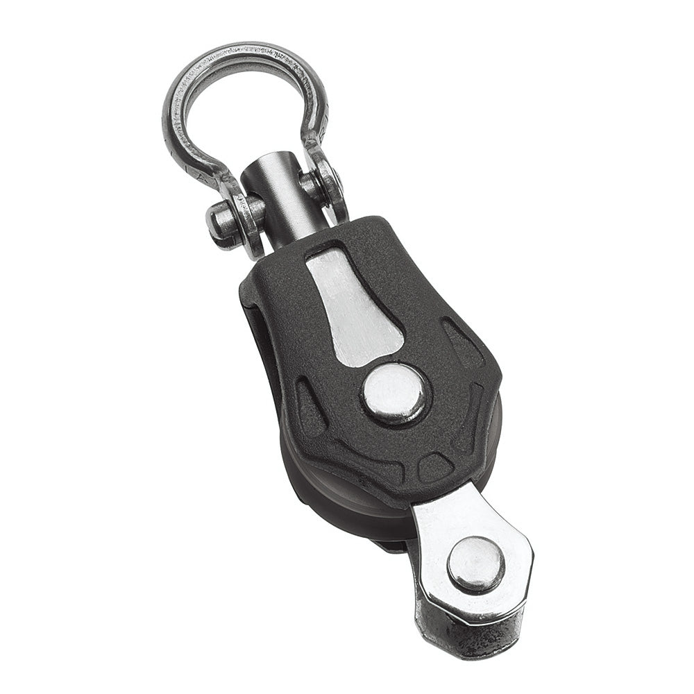 Barton Marine Size 0 20mm Plain Bearing Pulley Block Single Swivel & Becket - Get Tight Gear