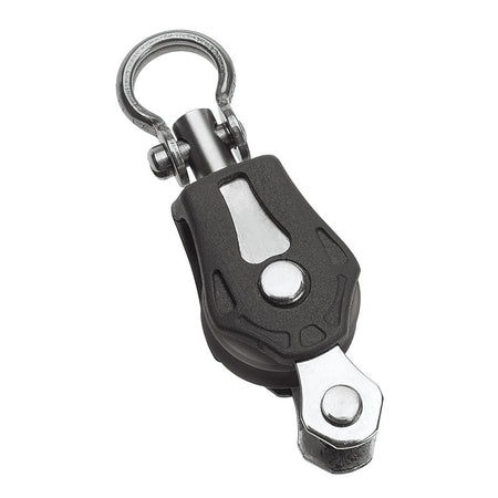 Barton Marine Size 0 20mm Plain Bearing Pulley Block Single Swivel & Becket - Get Tight Gear