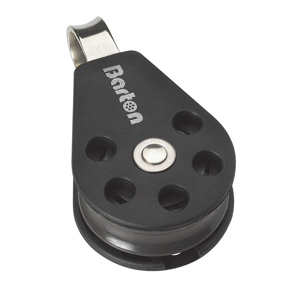 Barton Marine Size 3 45mm Plain Bearing Pulley Block Single With Fixed Eye - Get Tight Gear