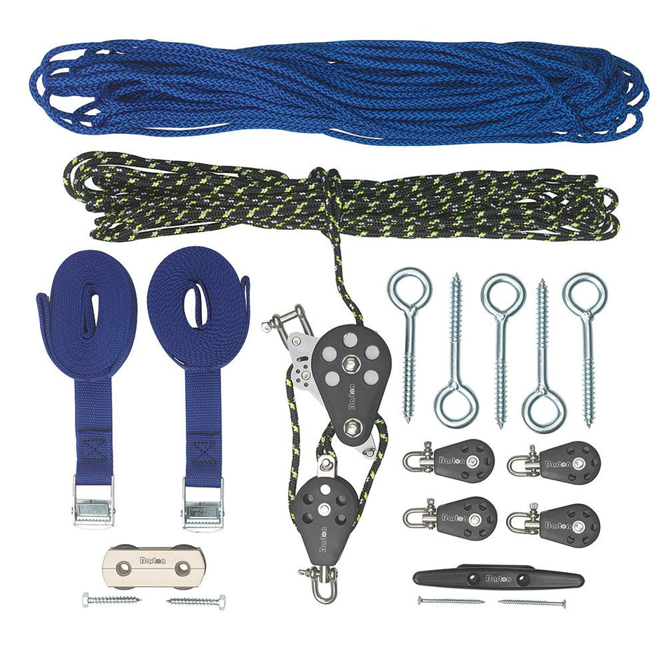 Barton Marine SkyDock Storage System 3 to 1 Reduction Up to 175 LBS 4 - Point Lift - Get Tight Gear