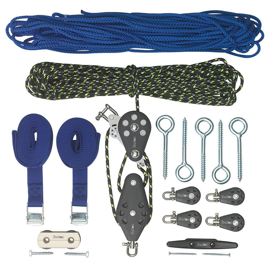 Barton Marine SkyDock Storage System 4 to 1 Reduction Up to 175 LBS 4 - Point Lift - Get Tight Gear