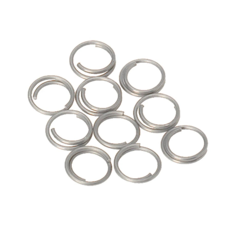 Barton Stainless Steel Split Rings - 10mm - 10 - Pack - Get Tight Gear