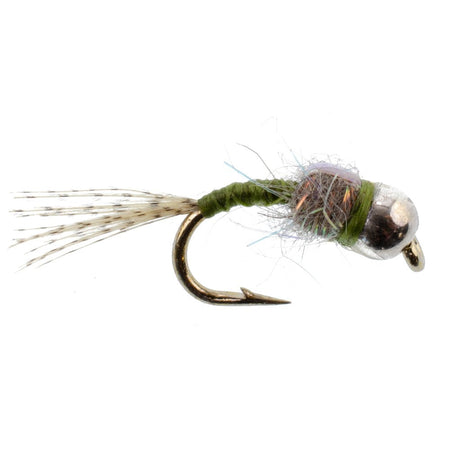 Basics Collection - Essential Bead Head Midge Nymph Assortment - 10 Wet Flies - 5 Patterns - Hook Sizes 14, 16, 18 - Get Tight Gear