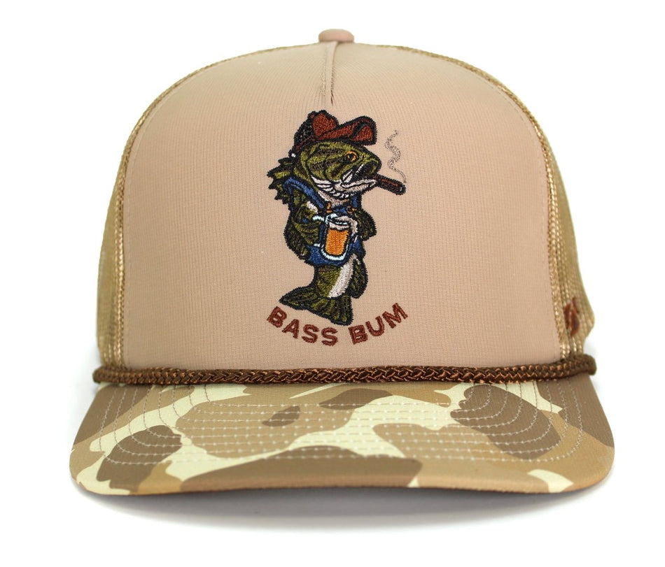 Bass Bum 5 - Panel Bass Fishing Hat - Get Tight Gear