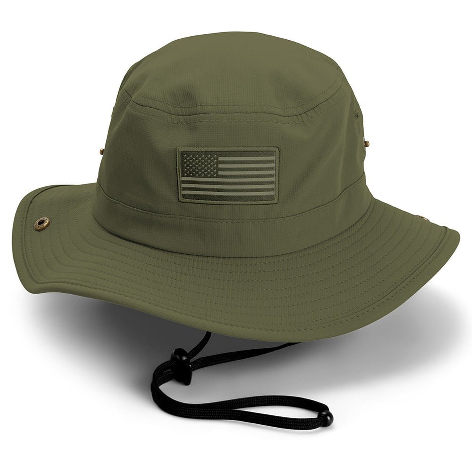 Bayou Full Brim American Flag Boonie Hat (Floats) - Get Tight Gear