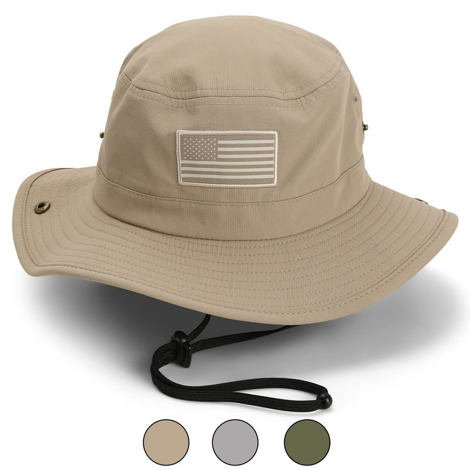 Bayou Full Brim American Flag Boonie Hat (Floats) - Get Tight Gear