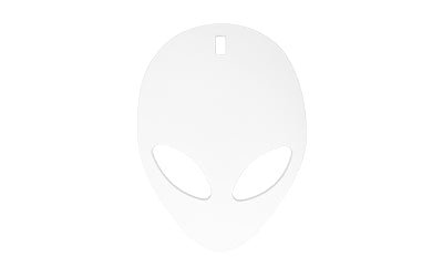 B/C AR500 3/8 SILHOUETTE ALIEN WHT - Get Tight Gear