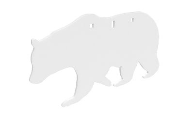 B/C AR500 3/8 SILHOUETTE BEAR WHT - Get Tight Gear