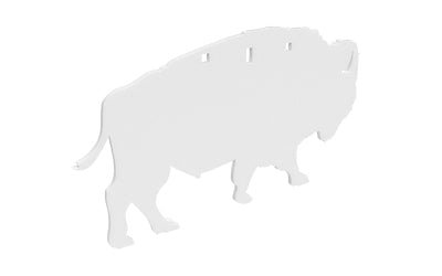 B/C AR500 3/8 SILHOUETTE BISON WHT - Get Tight Gear
