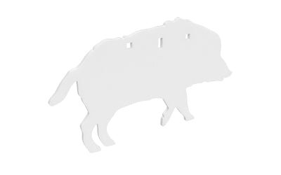 B/C AR500 3/8 SILHOUETTE BOAR WHT - Get Tight Gear