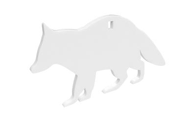 B/C AR500 3/8 SILHOUETTE RACOON WHT - Get Tight Gear