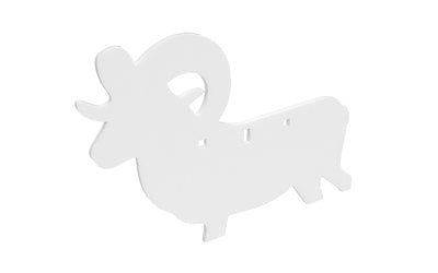 B/C AR500 3/8 SILHOUETTE RAM WHT - Get Tight Gear