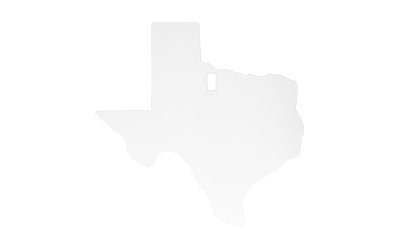B/C AR500 3/8 SILHOUETTE TEXAS WHT - Get Tight Gear