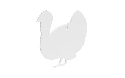 B/C AR500 3/8 SILHOUETTE TURKEY WHT - Get Tight Gear