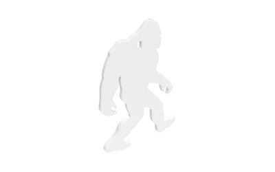 B/C AR500 3/8 SILHOUETTE YETI WHT - Get Tight Gear