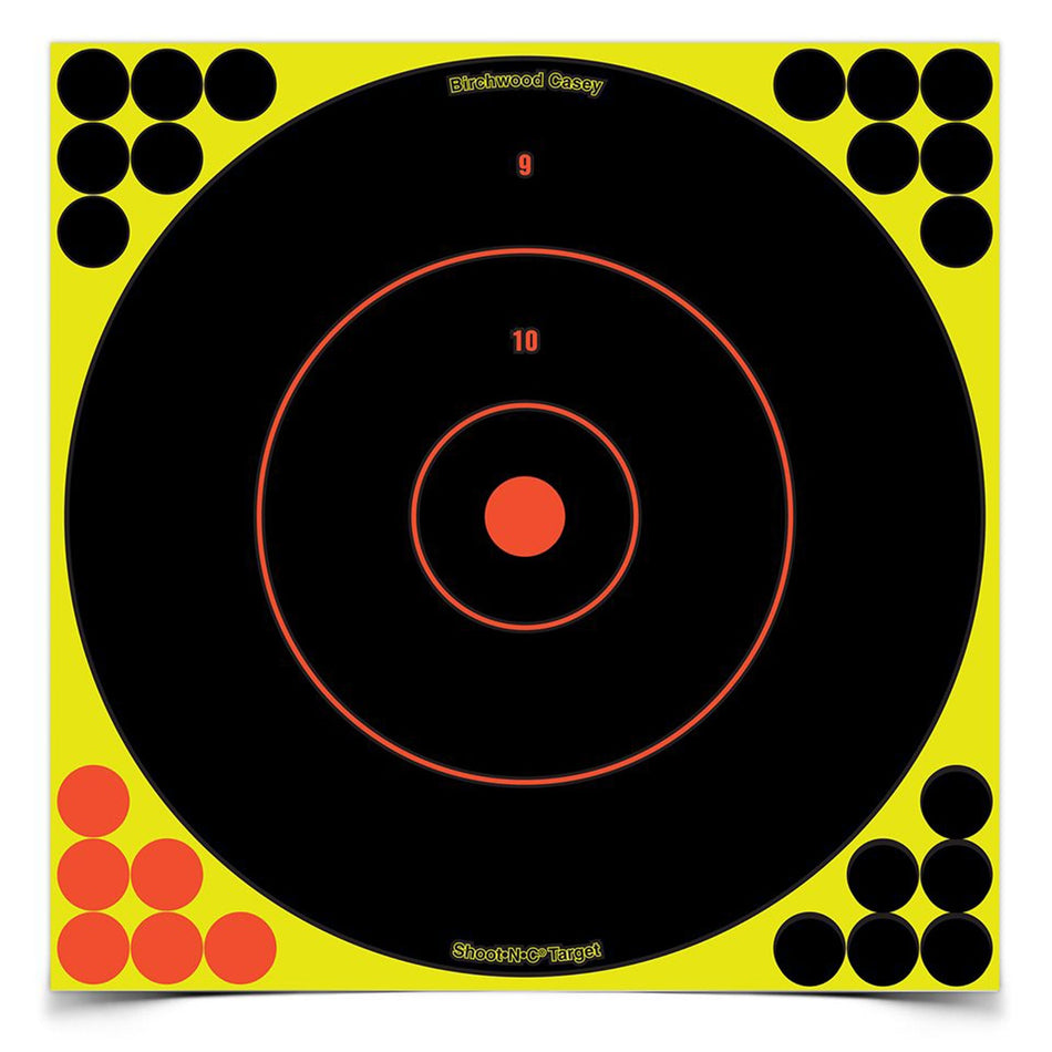 B/C SHT - N - C RND BULLSEYE TGT 12 - 12 - Get Tight Gear