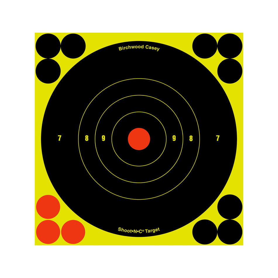B/C SHT - N - C RND BULLSEYE TGT 12 - 6 - Get Tight Gear