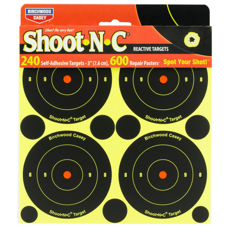 B/C SHT - N - C RND BULLSEYE TGT 240 - 3 - Get Tight Gear