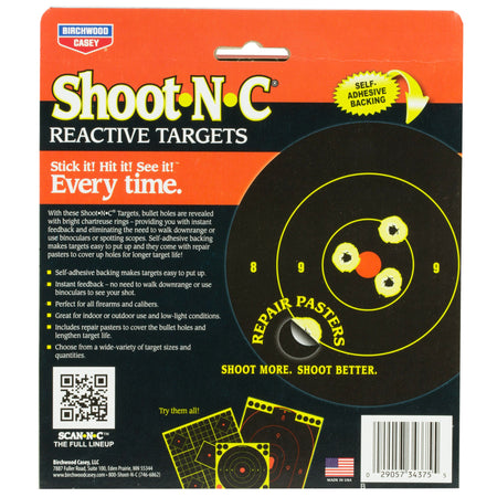 B/C SHT - N - C RND BULLSEYE TGT 240 - 3 - Get Tight Gear