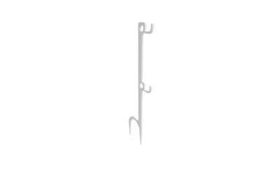 B/C STEEL TARGET HANGER WHITE 1 HOOK - Get Tight Gear