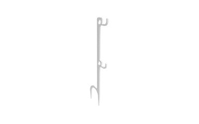 B/C STEEL TARGET HANGER WHITE 2 HOOK - Get Tight Gear