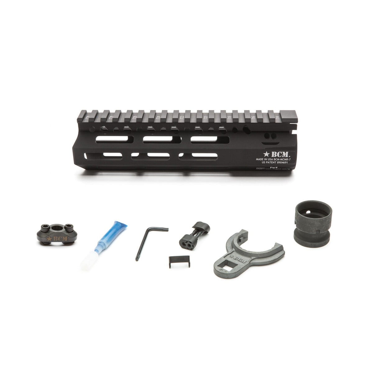 BCM GUNFTR MCMR RAIL 556 7 BLK MLOK - Get Tight Gear