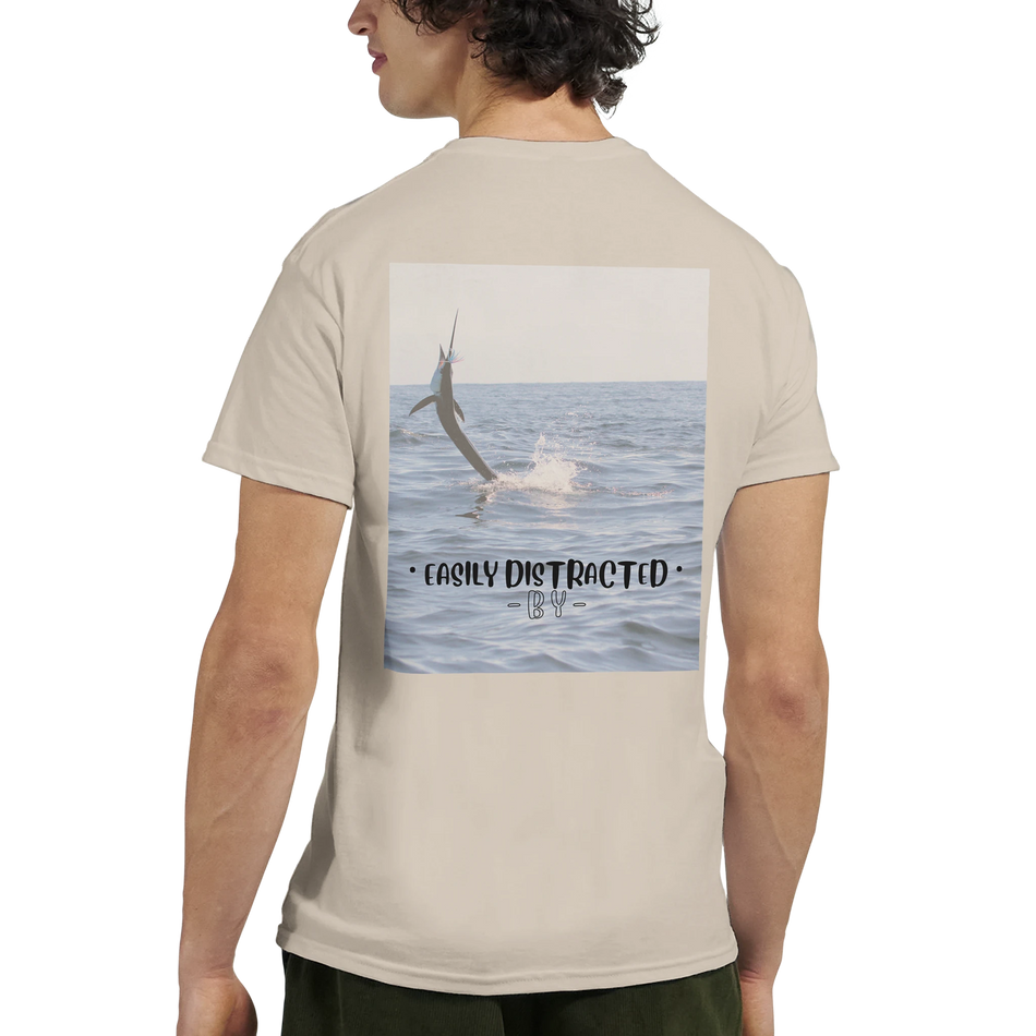 Easily Distracted By Sailfish Unisex Crewneck T-shirt | Gildan® 5000 White