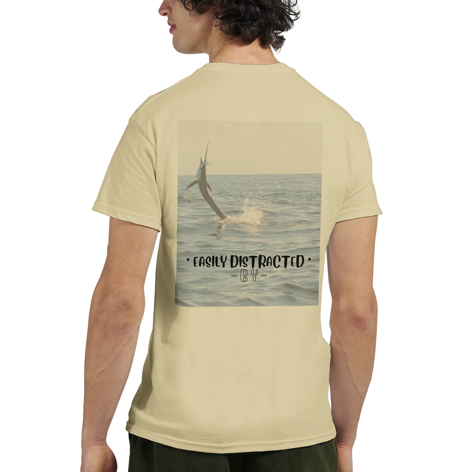 Easily Distracted By Sailfish Unisex Crewneck T-shirt | Gildan® 5000 White