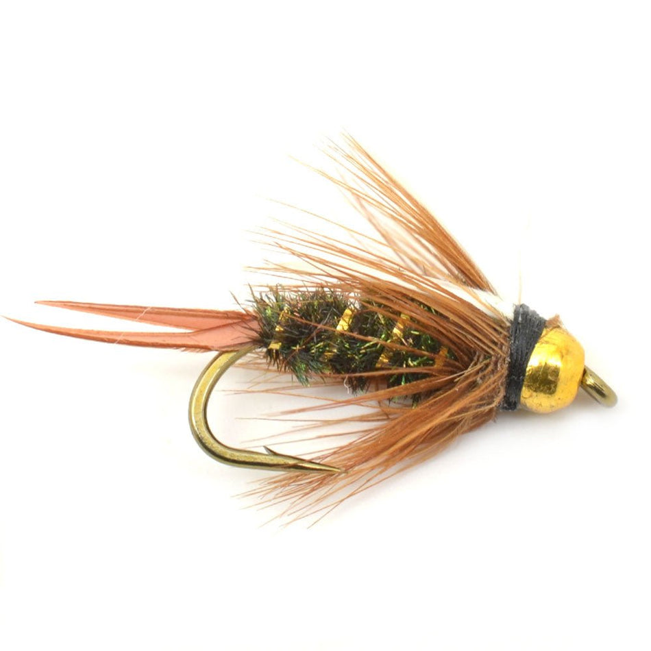 Bead Head Prince Nymph Fly Fishing Flies - Set of 6 Flies Hook Size 12 - Get Tight Gear