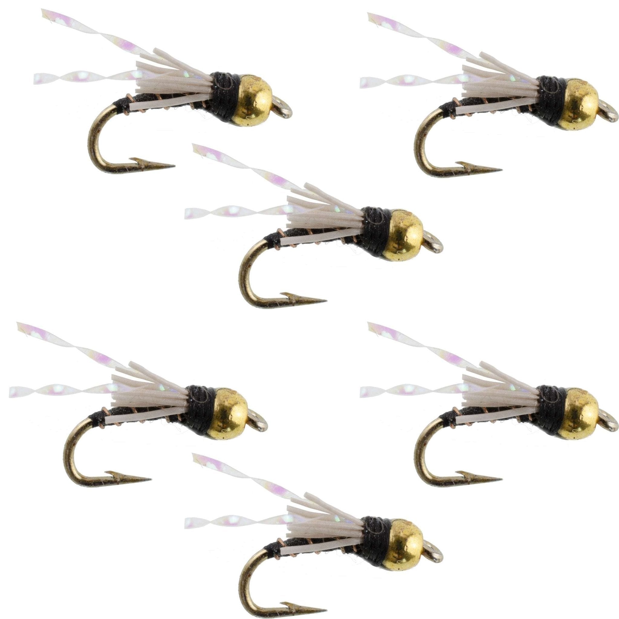 Beadhead Black 3 Dollar Dip Serendipity Wet Fly Fishing Flies - 6 Flies Hook Size 16 - Get Tight Gear