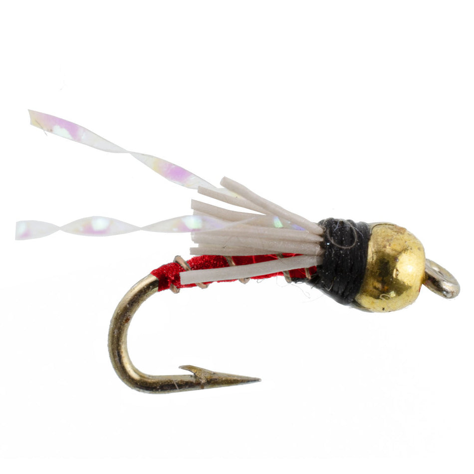 Beadhead Red 3 Dollar Dip Serendipity Wet Fly Fishing Flies - 6 Flies Hook Size 18 - Get Tight Gear