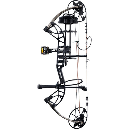 Bear Cruzer G4 RTH Bow Package Black/True Timber Strata 10 - 70 lbs. LH - Get Tight Gear