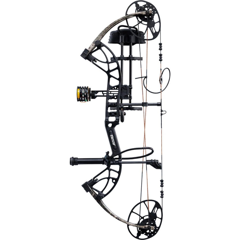 Bear Cruzer G4 RTH Bow Package Black/True Timber Strata 10 - 70 lbs. LH - Get Tight Gear