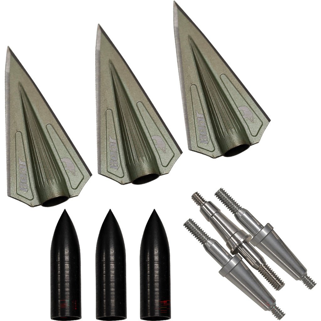 Bear Razor Head VWS Double Bevel Broadheads Kit 150 - 250 gr. 3 pk. - Get Tight Gear