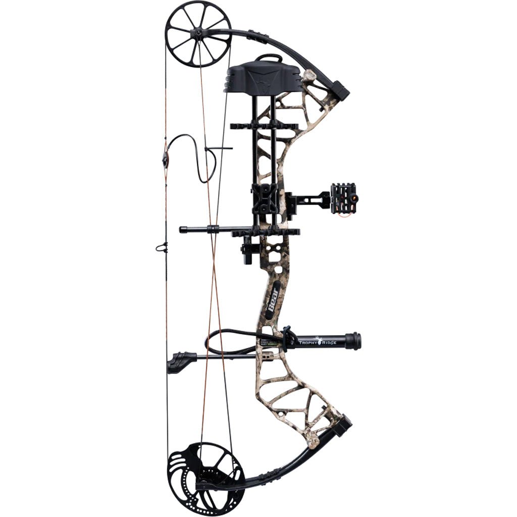 Bear Species XT RTH Bow Package Veil Whitetail/Black 45 - 40 lbs. RH - Get Tight Gear